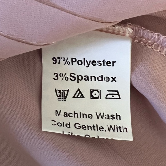 SHEIN mock neck button front sleeveless pink large blouse - Picture 12 of 16